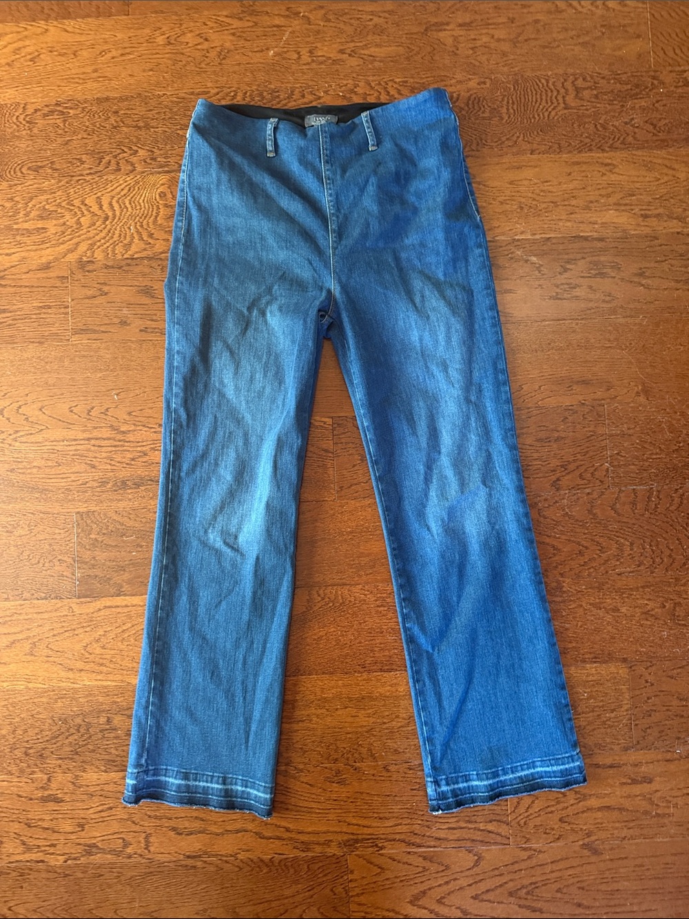 Lysse Womens Stretch Tummy Control Blue Denim Jeans